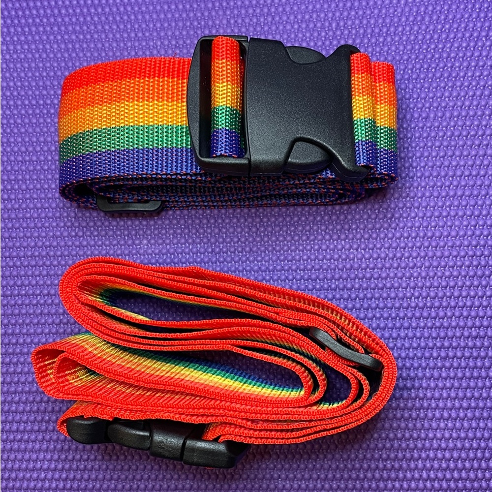 NEW Rainbow Luggage Straps (2)
